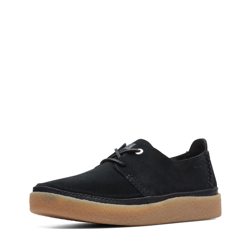 Clarks Men's Oakpark Lace Oxford, Black Suede, 7.5