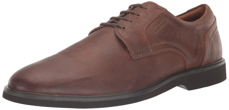 Clarks Men's Malwood Lace Oxford, Cola Suede, 10.5