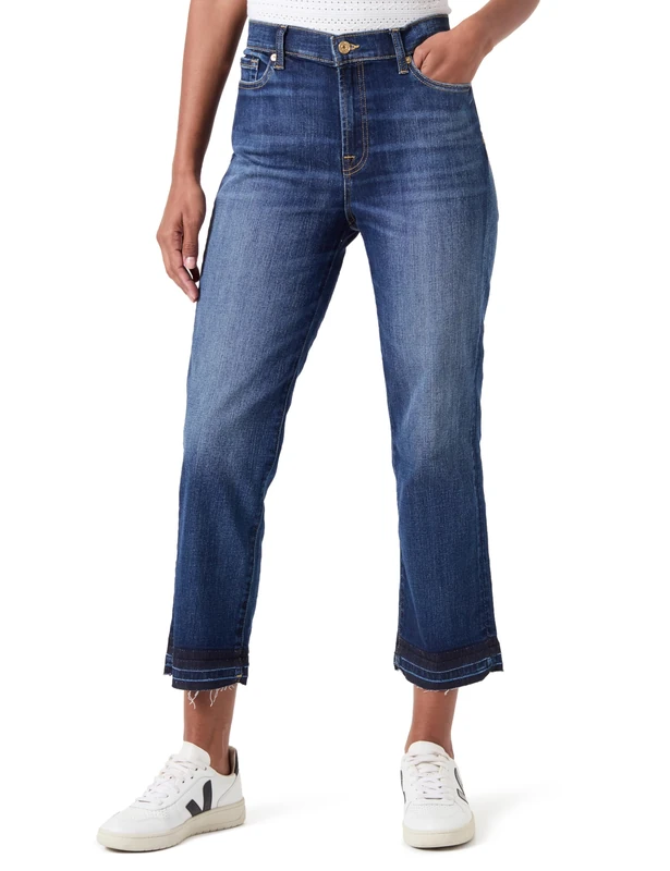 7 For All Mankind Women's Jsyx44a0 Jeans, Dark Blue, W26
