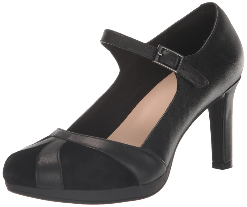 Clarks Women's Ambyr Light Pump, Black Combi, 7