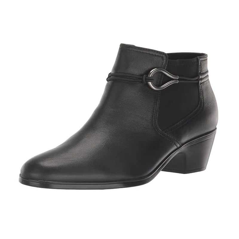 Clarks - Womens Emily 2 Kaylie Boot, Color Black Leather, Size: 4.5 UK