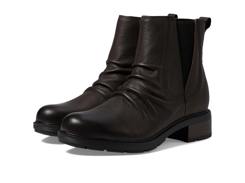 Clarks Women's Hearth Rose Mid Calf Boot, Dark Brown, 9.5 - Image 1