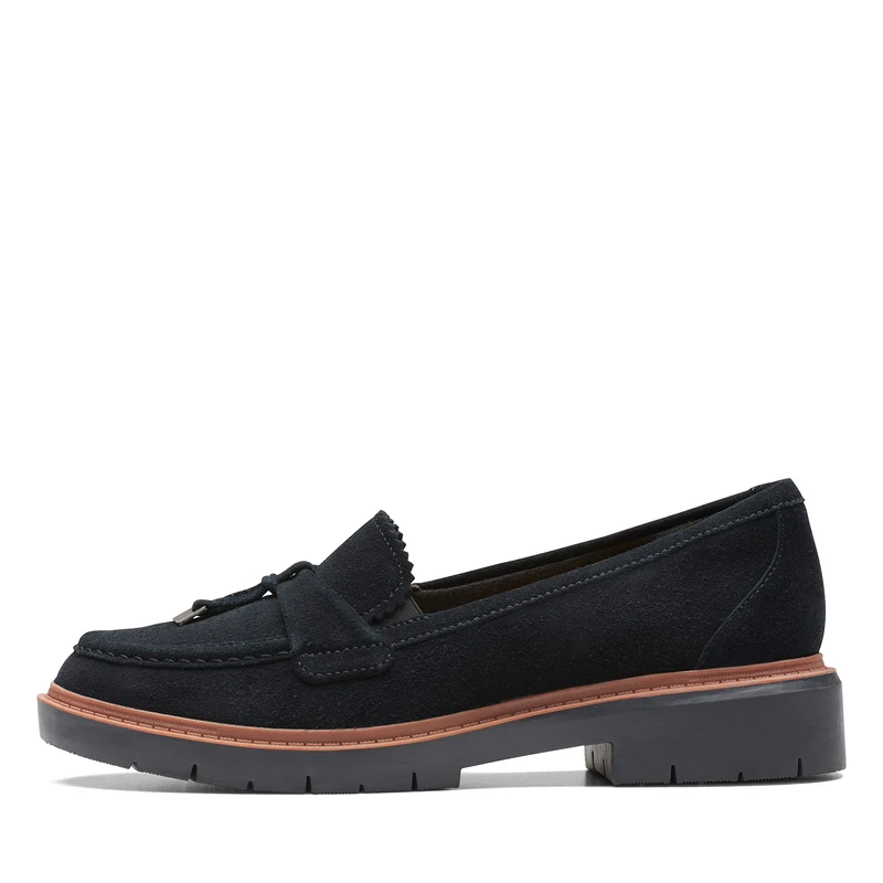 Clarks Westlynn Women's Bella Loafer, Black (Black Suede), 36 EU Weit
