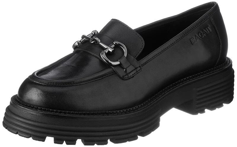 BAGATT Women's Enna Loafer, Black, 8.5 UK