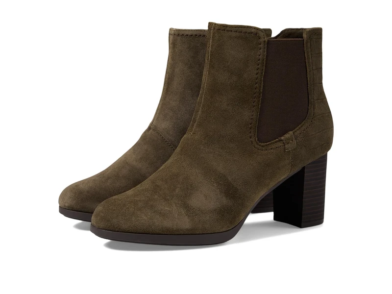 Clarks Women's Bayla Rose Fashion Boot, Slate Suede, 5 UK