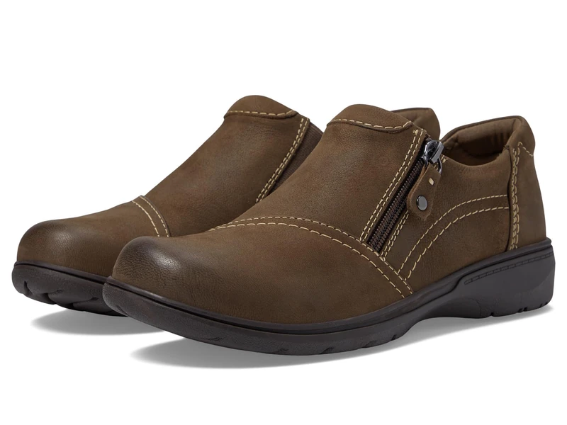 Clarks Women's Carleigh Ray Oxford, Taupe Nubuck, 4.5 UK.5 Wide