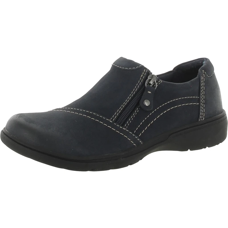 Clarks Women's Carleigh Ray Oxford, Navy Nubuck, 9.5