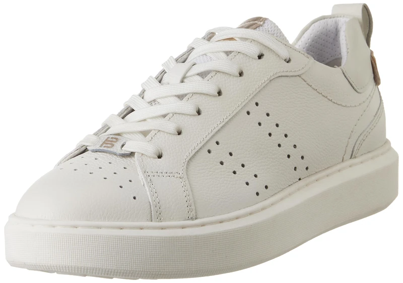 BAGATT Women's Gindiaa Trainers, White Gold, 8 UK
