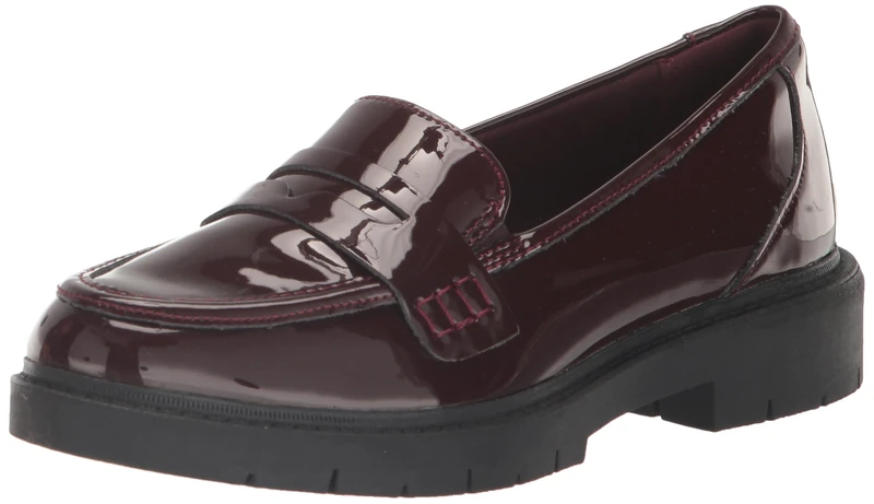 Clarks Women's Westlynn Ayla Loafer, Burgundy Patent, 5.5 UK Wide