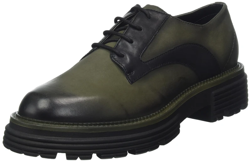 BAGATT Women's Enna Low Shoe, Dark Green Black, 6.5 UK
