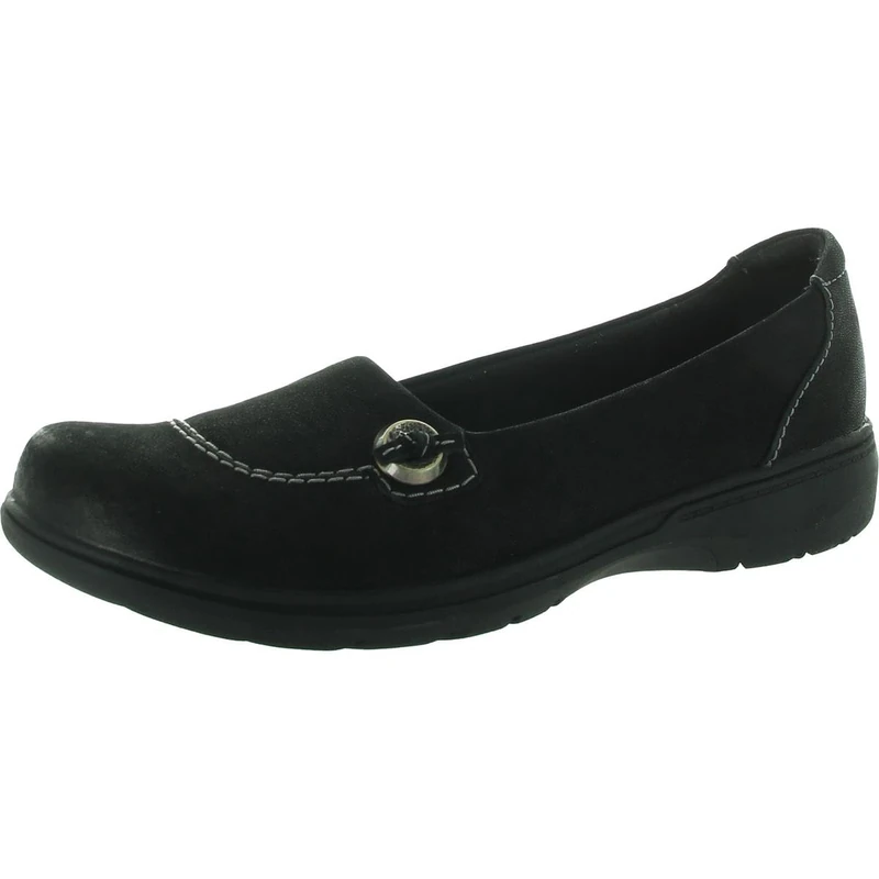 Clarks - Womens Carleigh Lulin Shoes, Color Black Nubuck, Size: 9.5 UK