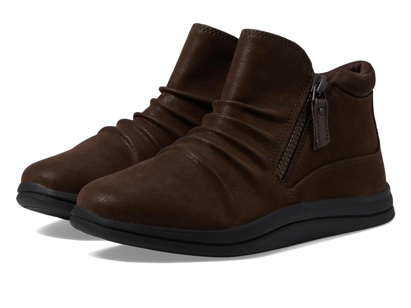 Clarks Women's Breeze Range Ankle Boot, Synthetic Dark Brown, 5 UK