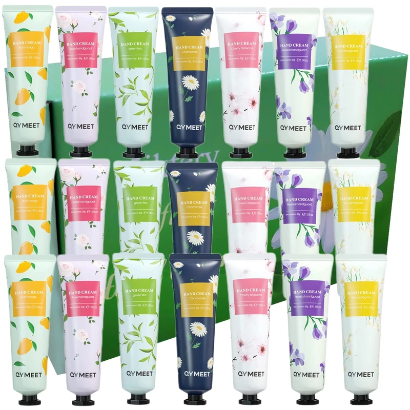 5iktery 21 Pack Hand Cream Set - 7 Natural Flavors, Travel Size