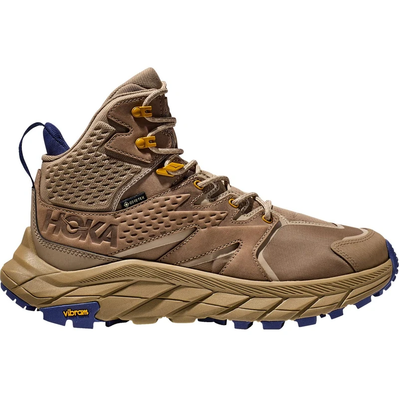 Hoka One One 1122018-DELM M ANACAPA MID GTX Men Dune/Elmwood UK 7.5
