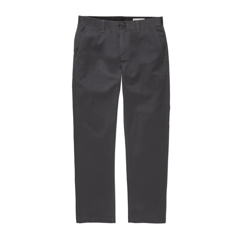 Volcom Men's Regular Frickin Modern Fit Stretch Chino Pant, Charcoal 1, 31W x 32L