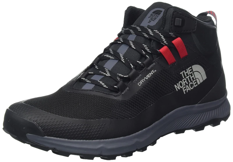 THE NORTH FACE Men's Cragstone Mid Wp Sneaker, TNF Black Vanadis Grey, 6 UK