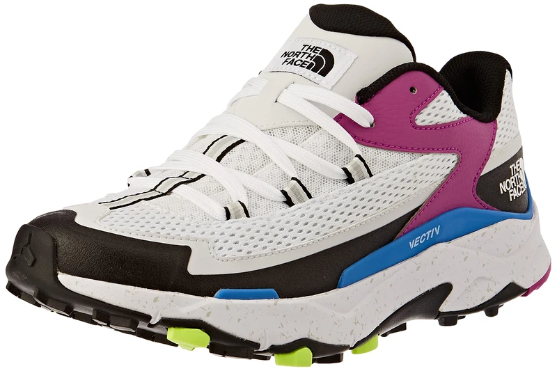 THE NORTH FACE Women's Vectiv Taraval Sneaker, TNF White Purple Cactus Flower, 9.5 UK