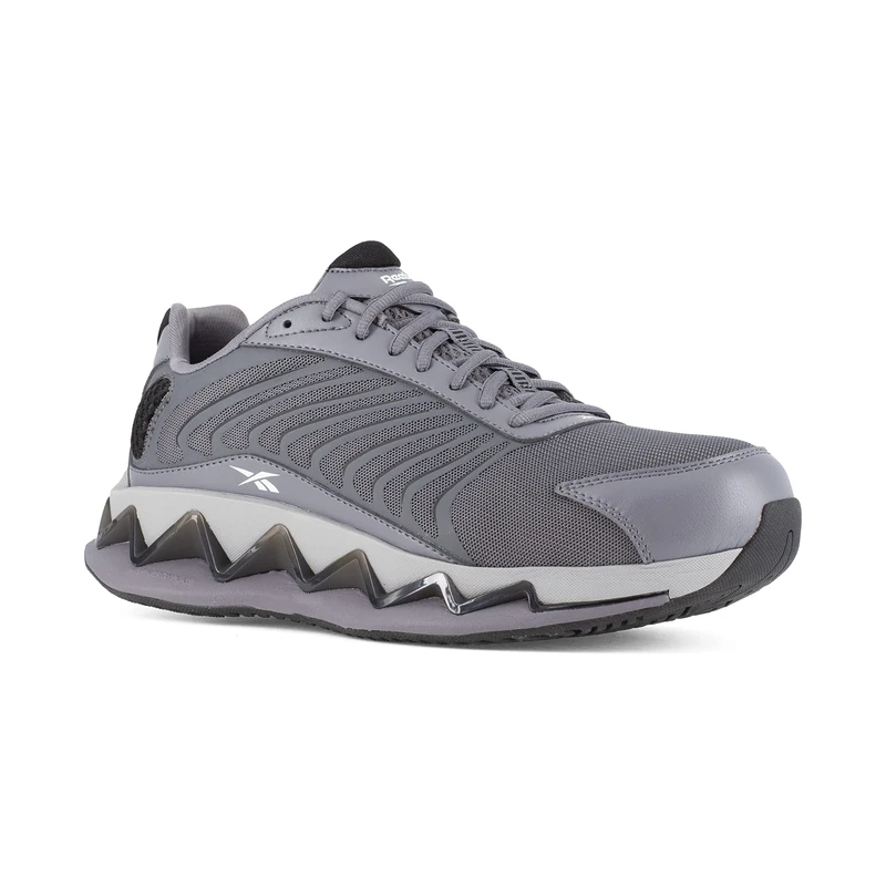 Reebok Zig Elusion Heritage Work EH Comp Toe Grey/Black 7 D (M), Grey/Black, 6 UK
