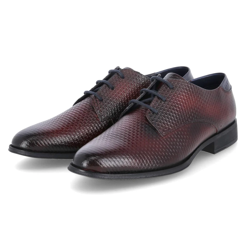 bugatti Men's Zavinio Lace-Up Shoes, Dunkelrot, 7 UK