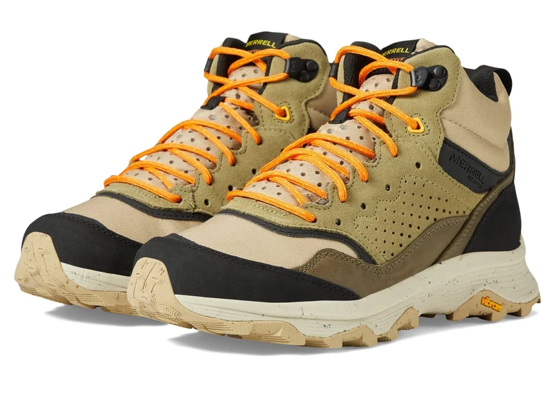 Merrell Men's Speed Solo MID WP-Clay/Olive Low-Top Sneakers, 13 UK