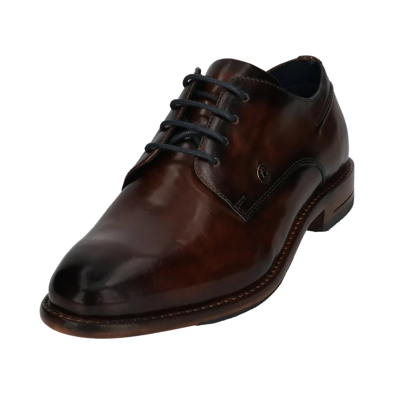 bugatti Men's Livorno Flex Evo Lace-Up, Dark Blue, 44 EU, Brown, 9 UK
