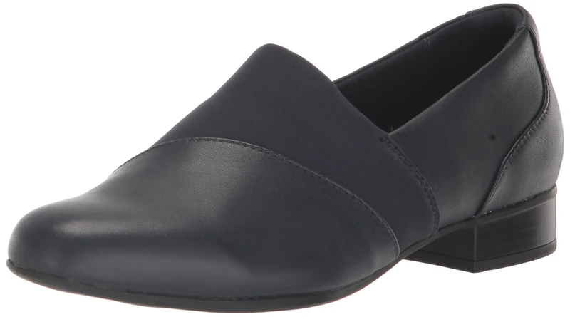 Clarks Women's Juliet Gem Loafer, Navy Leather, 11