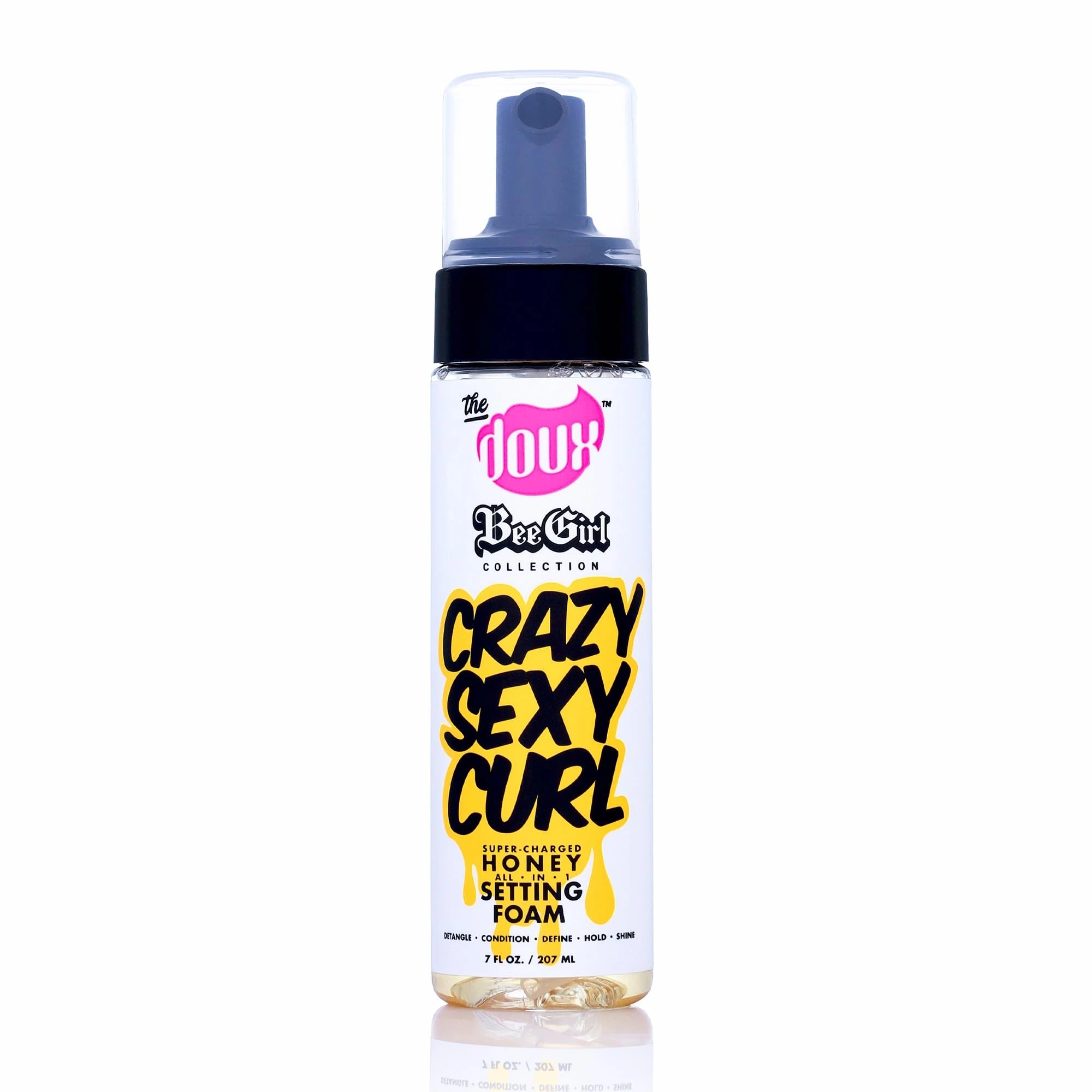 The Doux Crazy Sexy Curl Honey Setting Foam for All Hair Types, Detangles, Defines & Conditions, 207 ml (Pack of 1)