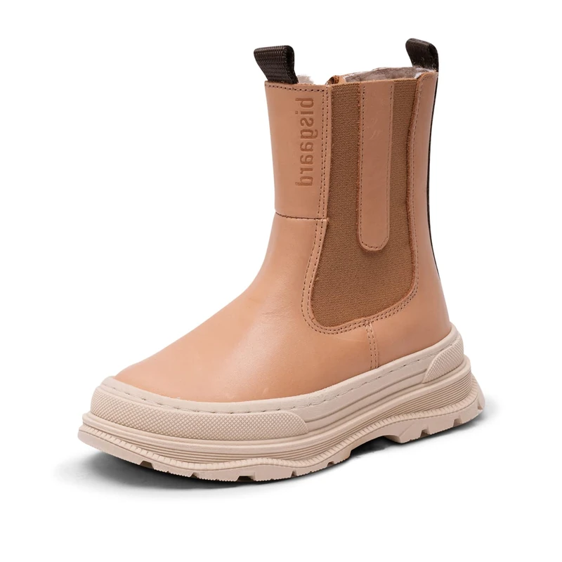 Bisgaard Mila Lamb Fashion Boot, Latte, 5 UK