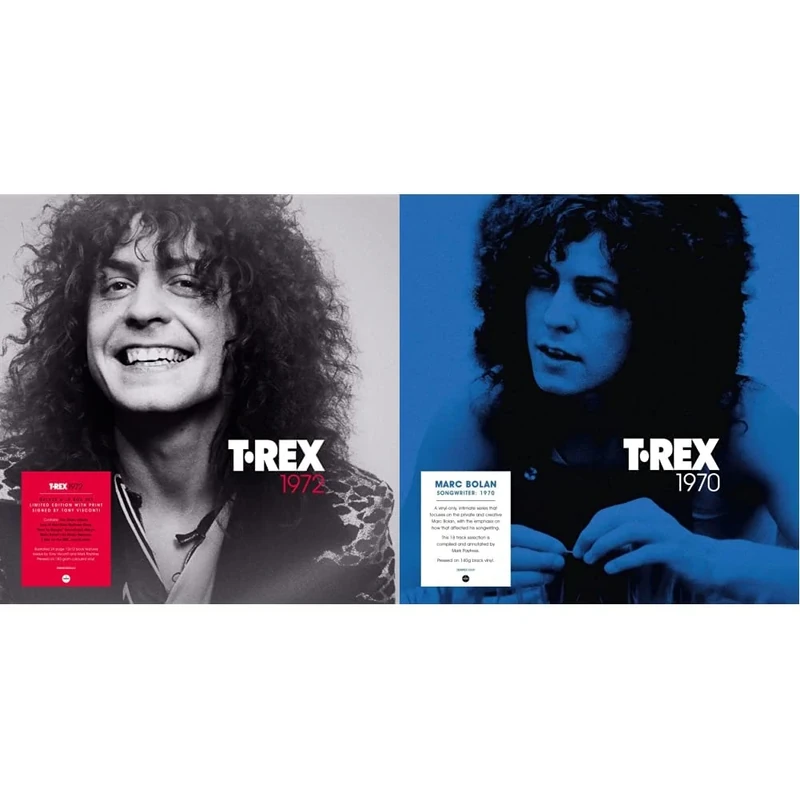 T.Rex: 1972 (Tony Visconti Signed Edition - 180g Coloured Vinyl) & T.Rex: 1970