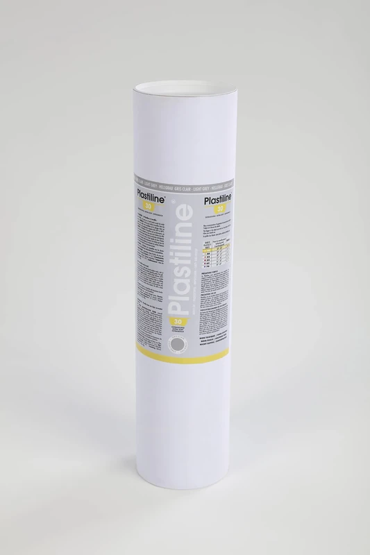 Plastiline 5630T - Plastiline tube - Modelling Clay, High Precision - Modelling, Sculpting, Moulding - Hardness 30 - 5 kg - light grey - Made in France