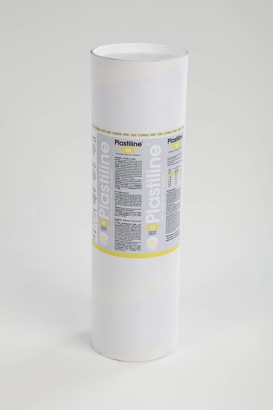 Plastiline 10130T - Plastiline tube - Modelling Paste, High Precision -Sculpting, Moulding - Hardness 30 (extra soft) - 10 kg - Ivory shade. Made in France