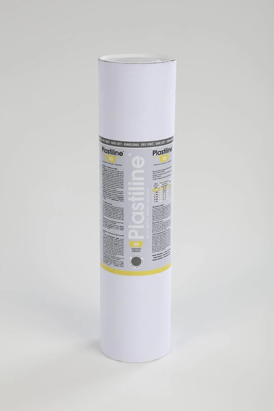 Plastiline 5730T - Plastiline tube - Modelling Paste, High Precision - Modelling, Sculpting, Moulding - Hardness 30 - 5 kg - dark grey - Made in France