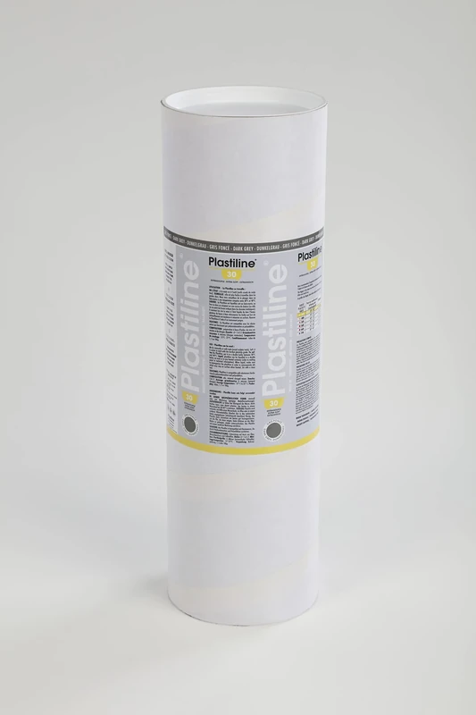 Plastiline 10730T - Plastiline tube - Modelling Paste, High Precision -Sculpting, Moulding - Hardness 30 (extra soft) - 10 kg - Dark grey shade. Made in France