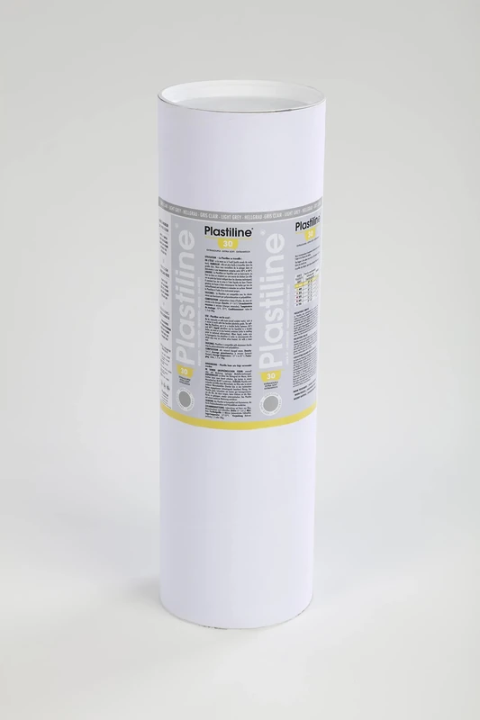 Plastiline 10630T - Plastiline tube - Modelling Paste, High Precision Sculpting, Moulding - Hardness 30 (extra soft) - 10 kg - Light grey shade. Made in France