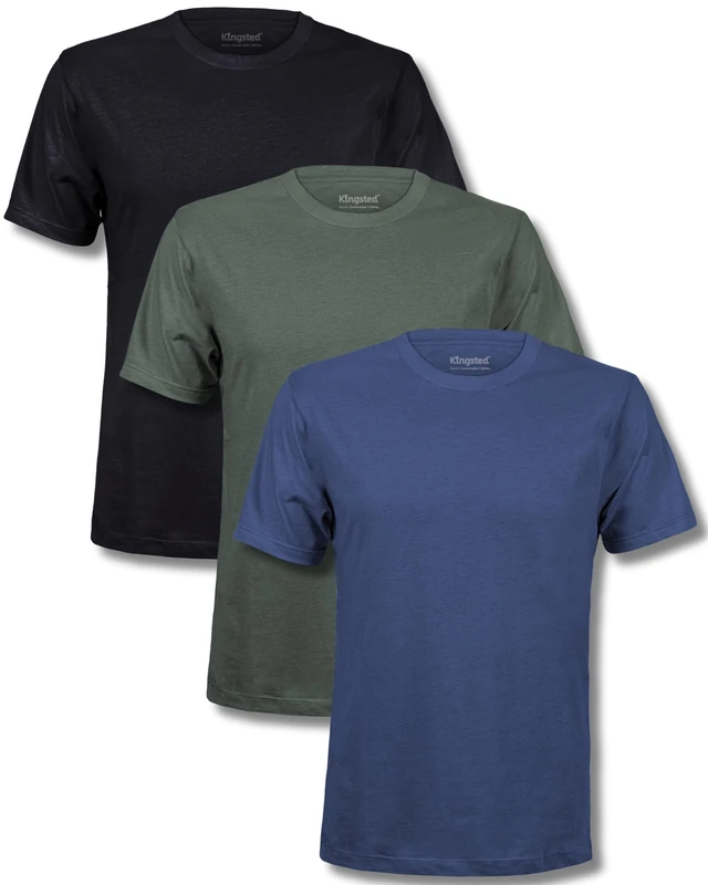 Kingsted T-Shirts for Men Pack - Royally Comfortable - Soft & Fresh Premium Fabric - Well-Crafted Classic Tee, Classic Pack, Large