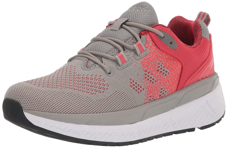 Propét Women's Ultra Athletic Sneaker, Lt Grey/Salmon, 8.5 XX-Wide