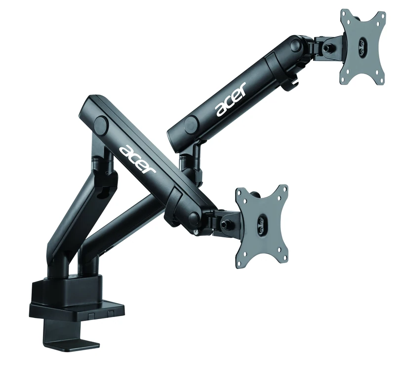 Acer Dual Monitor Mount - 32 Inch, VESA 75x75/100x100, Desk Clamp - Image 1