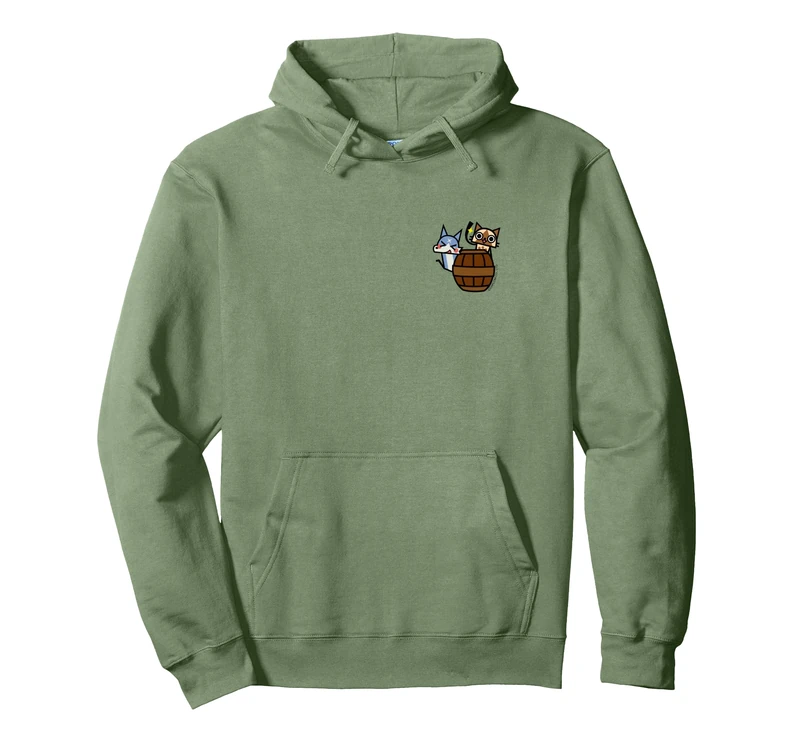 Monster Hunter Rise: Sunbreak Palamute＆Palico (Barrel) Pullover Hoodie