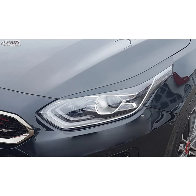 RDX Racedesign Head light spoilers compatible with Kia Ceed (CD) & ProCeed (CD) 2018- (ABS)