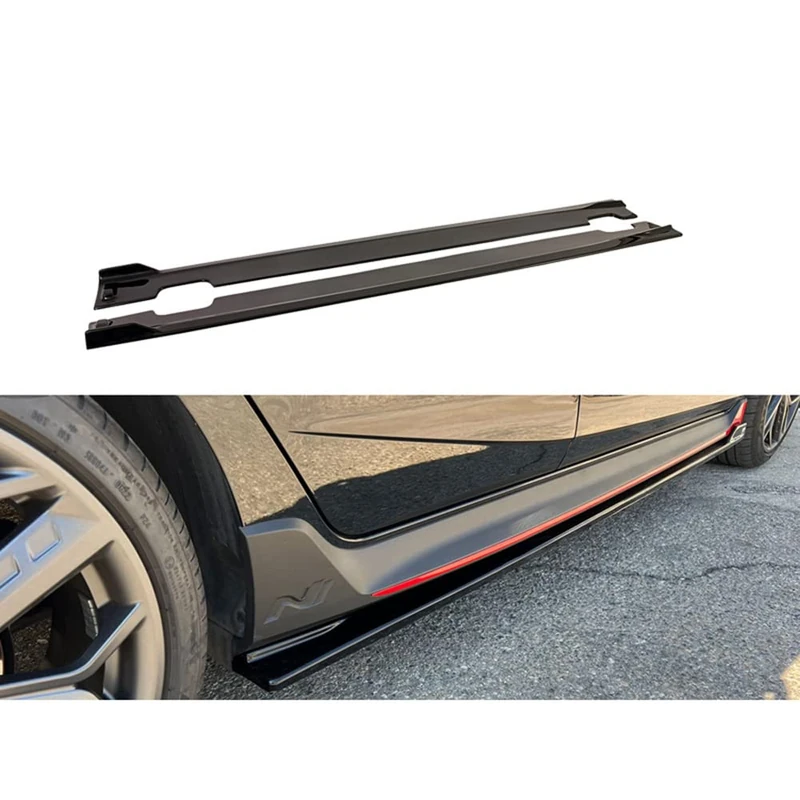 Motordrome Side Skirts compatible with Hyundai i20 III N/N-Line 2020- (ABS)