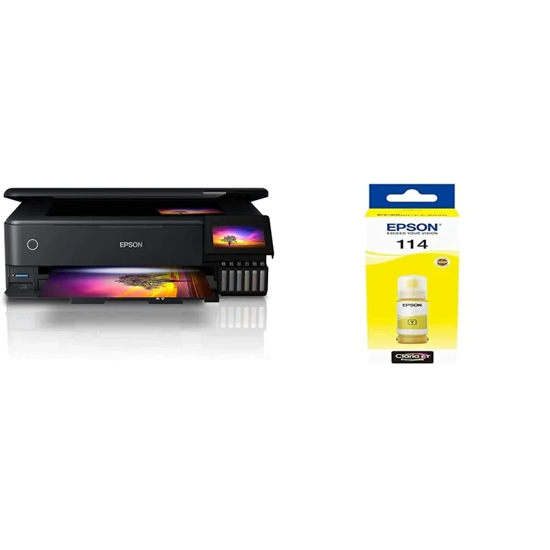 Epson EcoTank ET-8550 A3 Color Printer – Wi-Fi, Scan, Copy; Includes 2 Years' Ink (1 Ink Bottle)