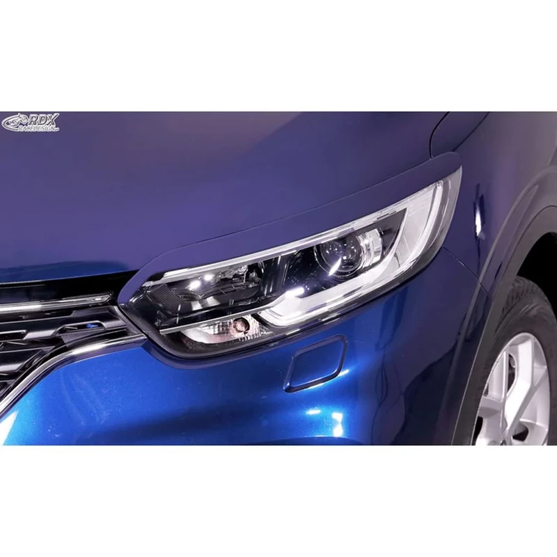 RDX Racedesign Head light spoilers compatible with Renault Kadjar 2015-2022 (ABS)