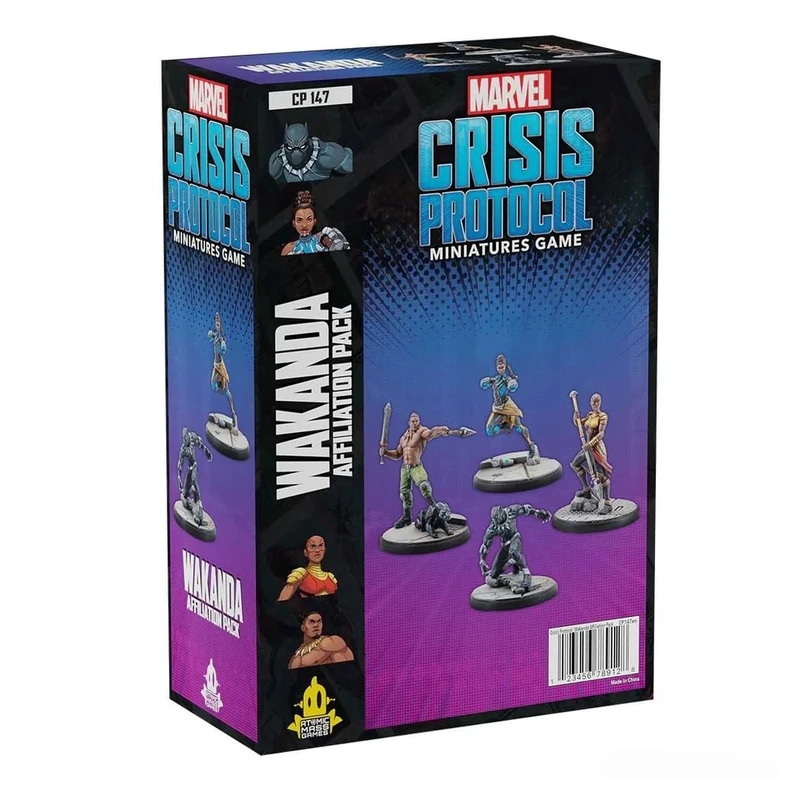 Atomic Mass Games | Marvel Crisis Protocol: Wakanda Affiliation Pack | Miniatures Card Game | Ages 14+ | 2 Players | 90 Minutes Playing Time