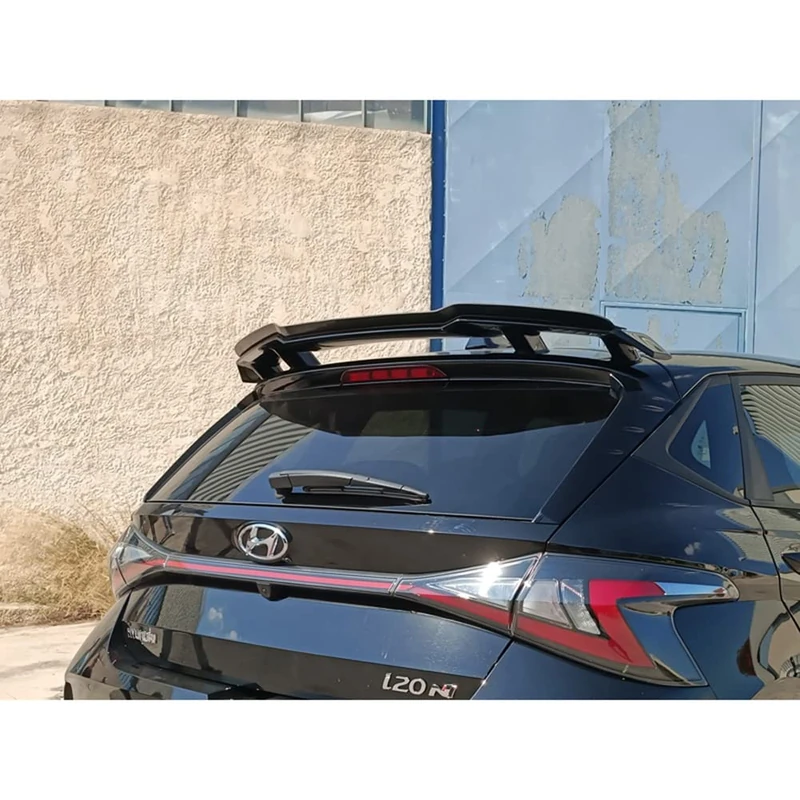 Motordrome Roof spoiler (Spoiler Cap) compatible with Hyundai i20 III N (1.6 T-GDi) 2020- (ABS Gloss black)