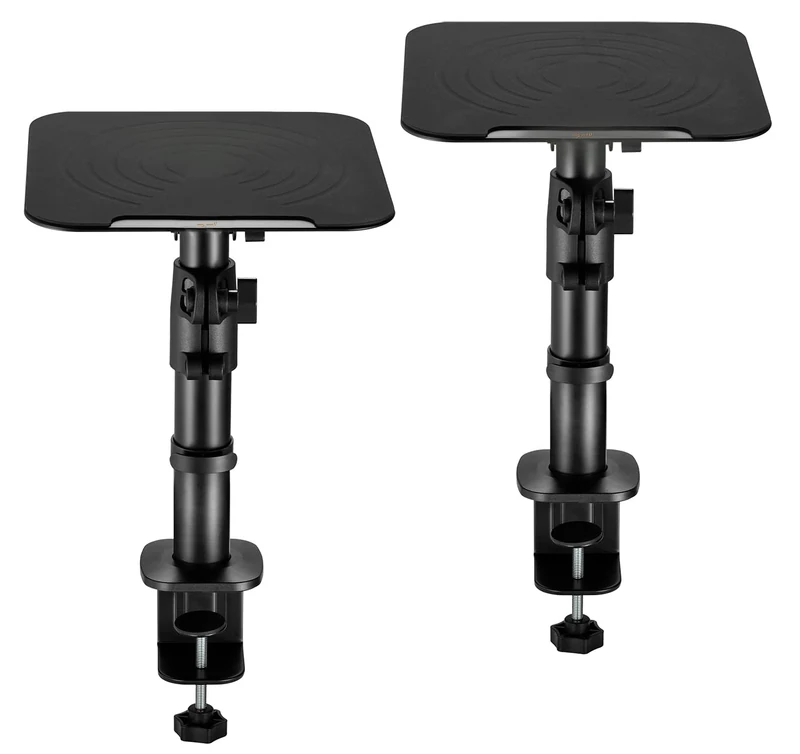 my wall HS30L 2-Way Speaker Stand, Black, Height Adjustable, Tilt, Stand