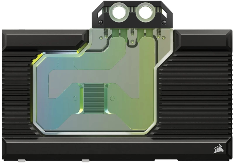 Corsair Hydro X Series XG7 RGB 4080 Founders Edition GPU Water Block – For NVIDIA® GeForce RTX™ 4080 FE – CNC Nickel-Platted Copper – 50 Cooling Fins – Included Backplate & ARGB Adapater Cable – Black