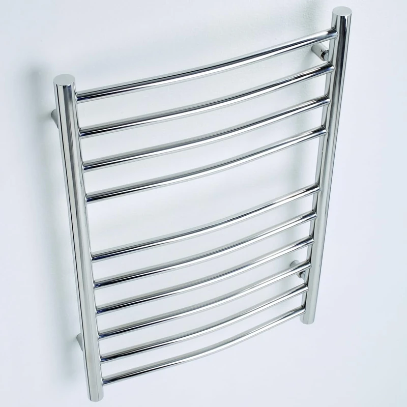 Kartell Orlando Stainless Steel Curved Towel Rail 720x600mm