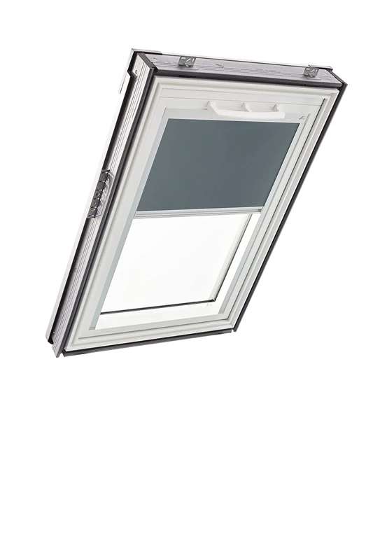 Original Roto Blackout Roller Blind ZRV Almost complete Blackout Guide Rail Silver For Roto Roof Windows Series Q Size 055/078 | 05/07 Colour Dark Grey