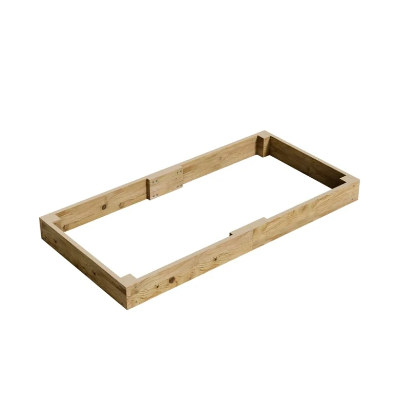 Conka Garden - Wooden Raised Bed Kit - Large Garden Planters for Vegetables, Herbs, Flowers – Start Growing Plants Earlier & Better - Durable & Resistant FSC Treated Timber 90cm L x 180cm W x 15cm H