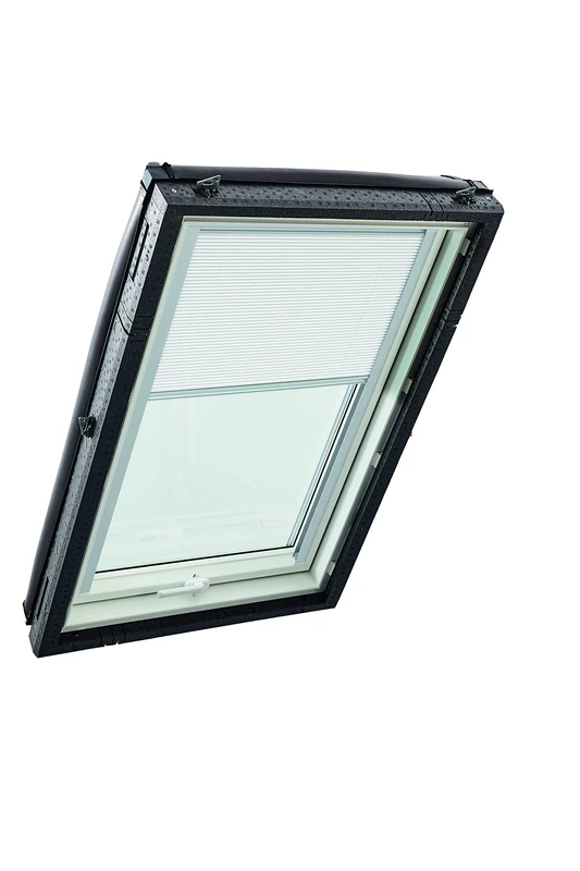 Roto Original Pleated Blind ZFA Roof Windows Guide Rail Silver Folding Blind Roof Windows Series Designo R4/R7 and Classic K 43/73 Size 065/140 | 06/14 Colour White